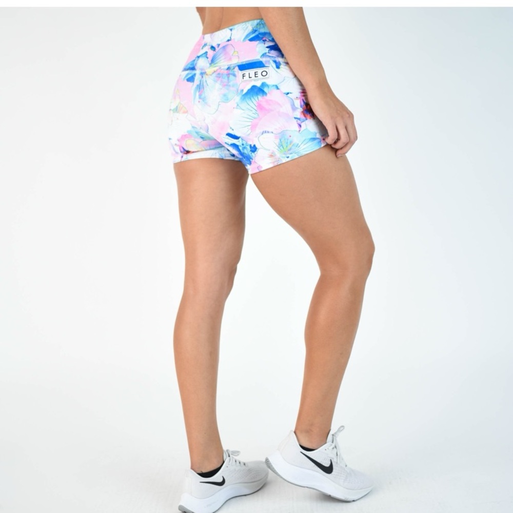 Fleo Mermaid Floral Power High Rise shorts
